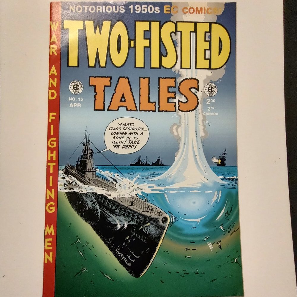 TWO FISTED TALES #15 ( GEMSTONE / RUSS COCHRUN )   COVER BY WALLY WOOD